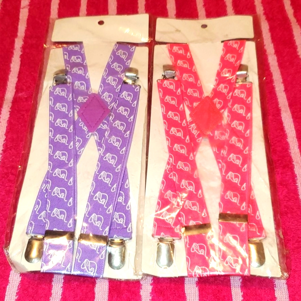 Suspenders babyphat nwt Rare 2 pack